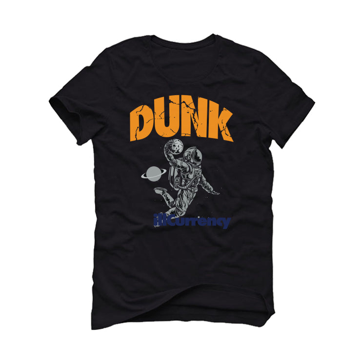 Air Jordan 1 Mid White Laser Orange Deep Royal Blue Black T-Shirt (DUNK FOR)