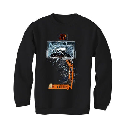 Air Jordan RETRO 1 (Orange black) 2019 Black T-Shirt (Shattered Backboard) - illCurrency Sneaker Matching Apparel