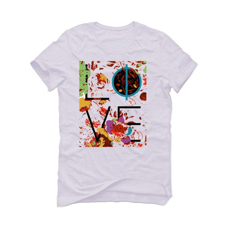 Nike Air More Uptempo "Peace, Love" White T-Shirt (Love) - illCurrency Sneaker Matching Apparel