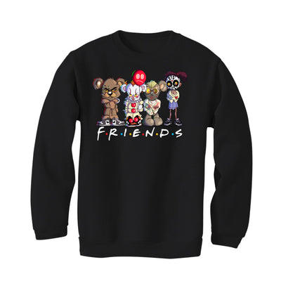 Halloween Collection 2017 Black T-Shirt (scary friends)