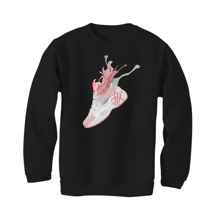 Reebok Question Mid Gets A “Pink Toe” Black T-Shirt (SPLASH) - illCurrency Sneaker Matching Apparel