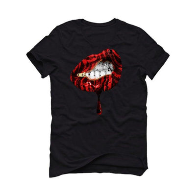 Air Jordan 4 “Red Thunder” Black T-Shirt (LIPS UNSEALED) - illCurrency Sneaker Matching Apparel