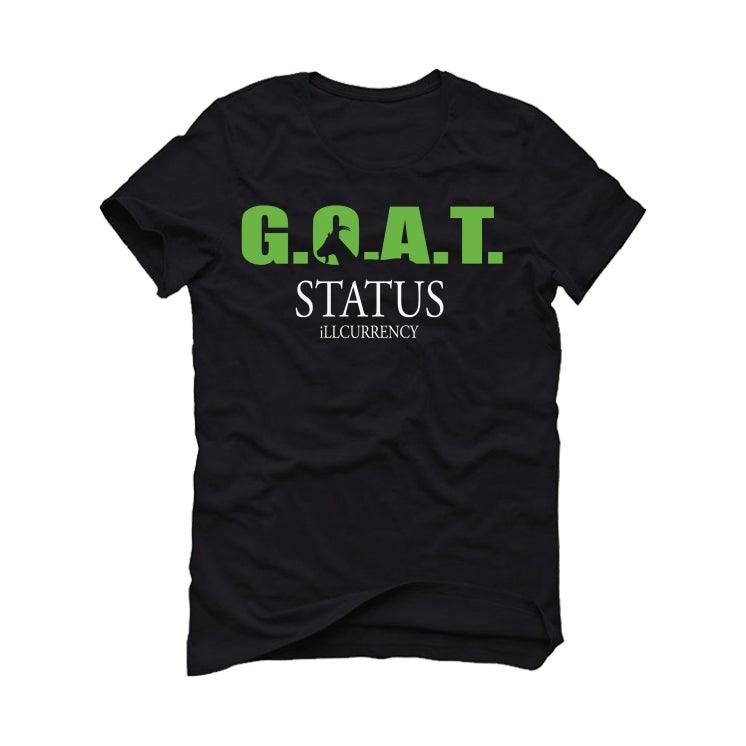 Air Jordan 6 “Electric Green” Black T-Shirt (Goat status quo) - illCurrency Sneaker Matching Apparel