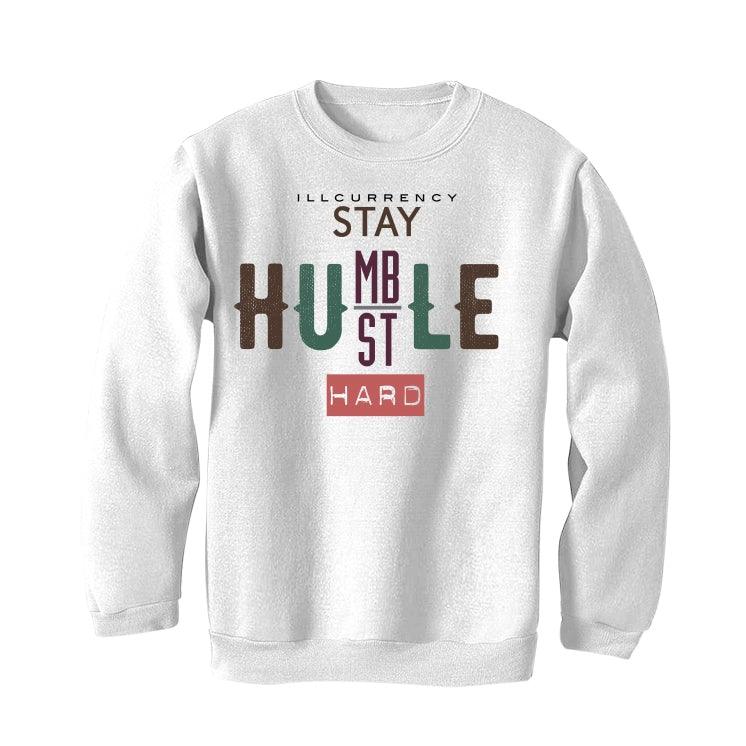 Air Jordan 1 High OG Hand Crafted White T-Shirt (Stay humble hustle hard) - illCurrency Sneaker Matching Apparel