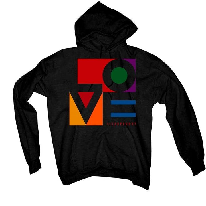 Air Jordan 2 wmns multicolor Black T-Shirt (Love Block) - illCurrency Sneaker Matching Apparel