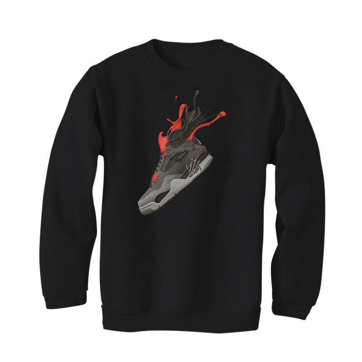 Air Jordan 4 “Infrared” Black T-Shirt (SPLASH 4) - illCurrency Sneaker Matching Apparel
