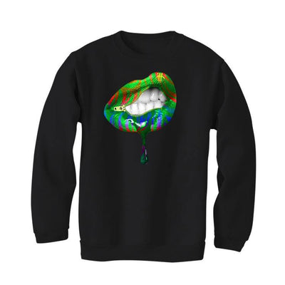 J Balvin x Air Jordan 1 Retro High OG Black T-Shirt (lips unsealed) - illCurrency Sneaker Matching Apparel