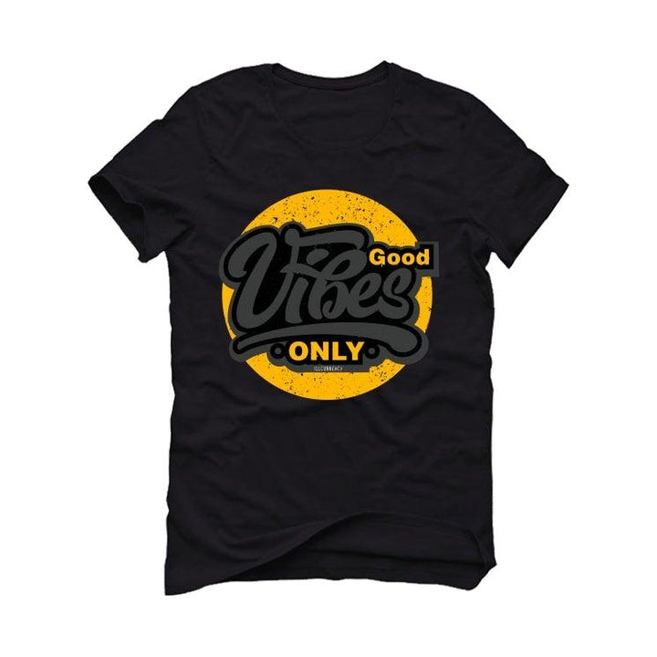 Air Jordan 9 Dark Charcoal University Gold Black T-Shirt (Good Vibes Only) - illCurrency Sneaker Matching Apparel