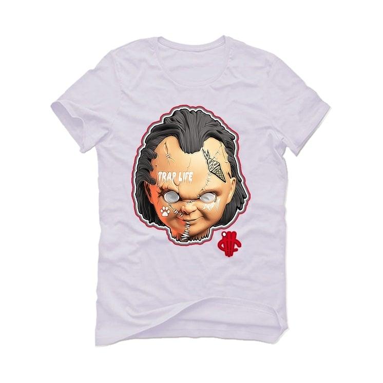 The Nike Air Foamposite Pro White/Black/Varsity Red White T-Shirt (ILL CHILD ) - illCurrency Sneaker Matching Apparel