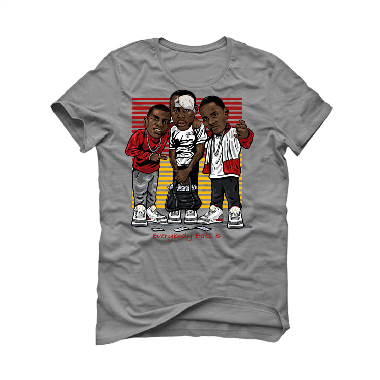Air Jordan 3 “Cardinal” Gray T-Shirt (EVERYBODY EATS)