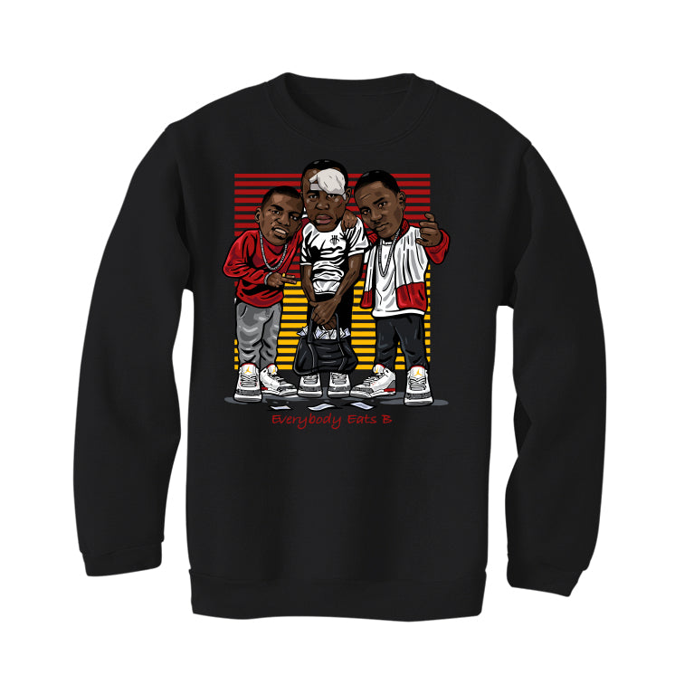 Air Jordan 3 “Cardinal” Black T-Shirt (EVERYBODY EATS)