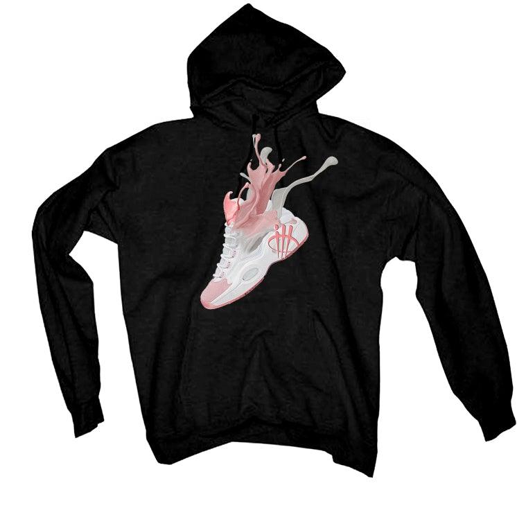 Reebok Question Mid Gets A “Pink Toe” Black T-Shirt (SPLASH) - illCurrency Sneaker Matching Apparel