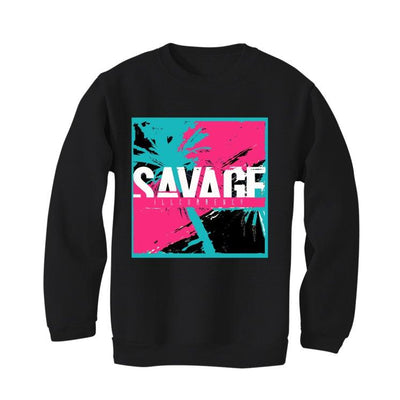 Nike Lebron 8 South Beach 2021 Black T-Shirt (Savage Illcurrency) - illCurrency Sneaker Matching Apparel