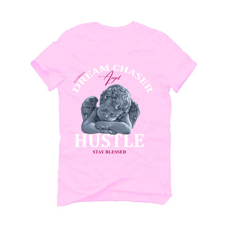 Air Jordan 5 Low “White/Desert Berry”I ILLCURRENCY Pink T-Shirt (Dream Chaser Angel)