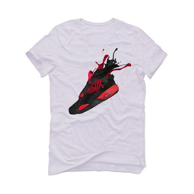 Air Jordan 4 “Red Thunder” White T-Shirt (RED THUNDER SPLASH) - illCurrency Sneaker Matching Apparel