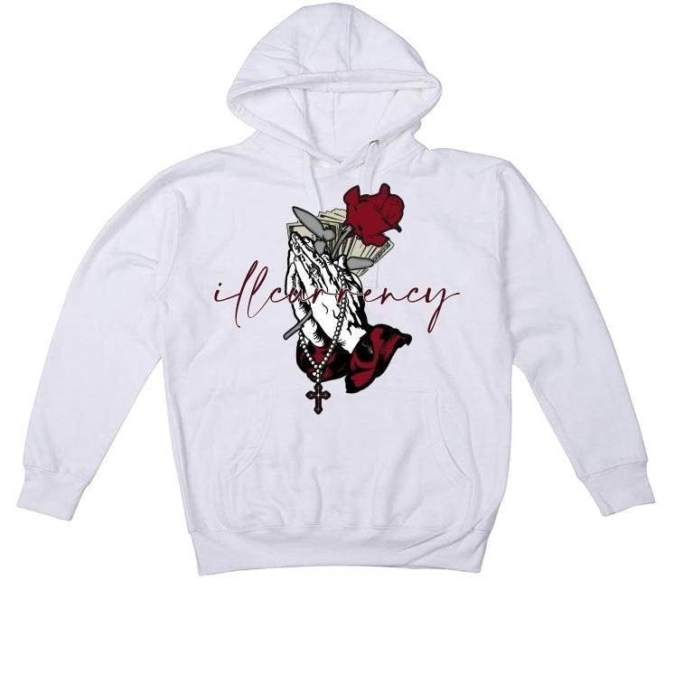 Air Jordan 8 WMNS Burgundy White T-Shirt (Blessed) - illCurrency Sneaker Matching Apparel