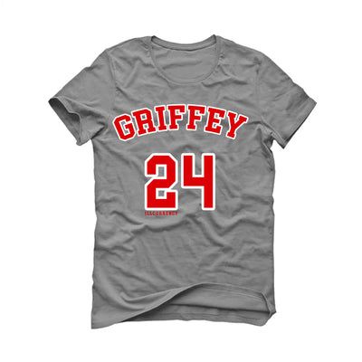 Nike Air Griffey Max 1 “Cincinnati Reds” Grey T-Shirt (Griffey 24)