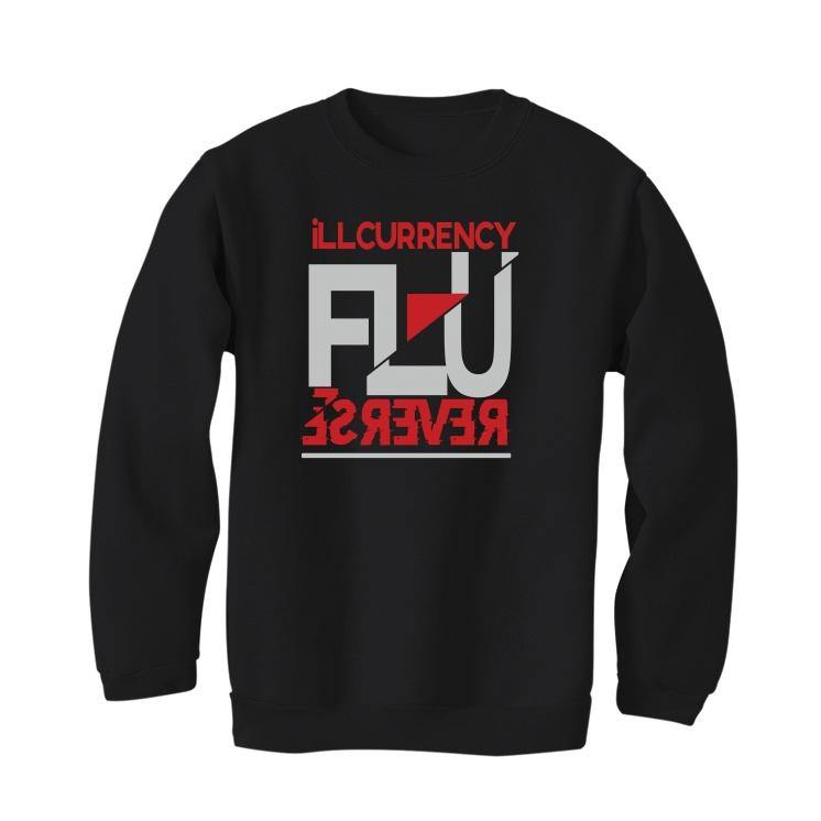 Air Jordan 12 Retro "Reverse Flu Game" Black T-Shirt (reverse flu) - illCurrency Sneaker Matching Apparel