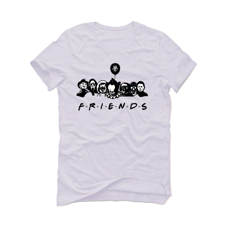 Air Jordan 1 Mid "Diamond" White T-Shirt (F R I E N D S)