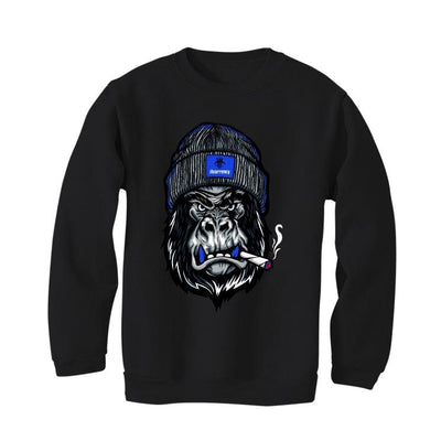 Air Jordan 12 Game Royal 2019 Black T-Shirt (Gorilla) - illCurrency Sneaker Matching Apparel