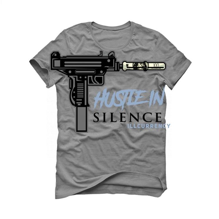 Air Jordan 11 Retro 'Cool Grey' 2021 Grey T-Shirt (Hustle in silence) - illCurrency Sneaker Matching Apparel
