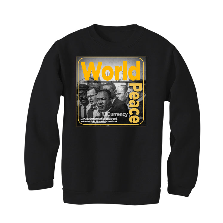 Air Jordan 14 “Light Ginger” Black T-Shirt (WORLD PEACE)