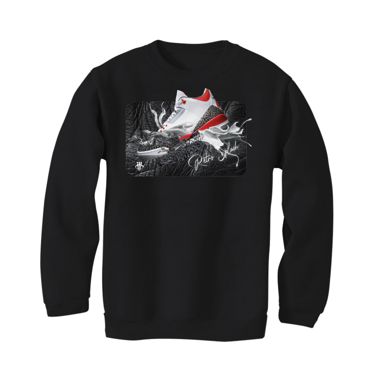 Air Jordan 3 “Fire Red” OG Black T-Shirt (SPLASH SNK)