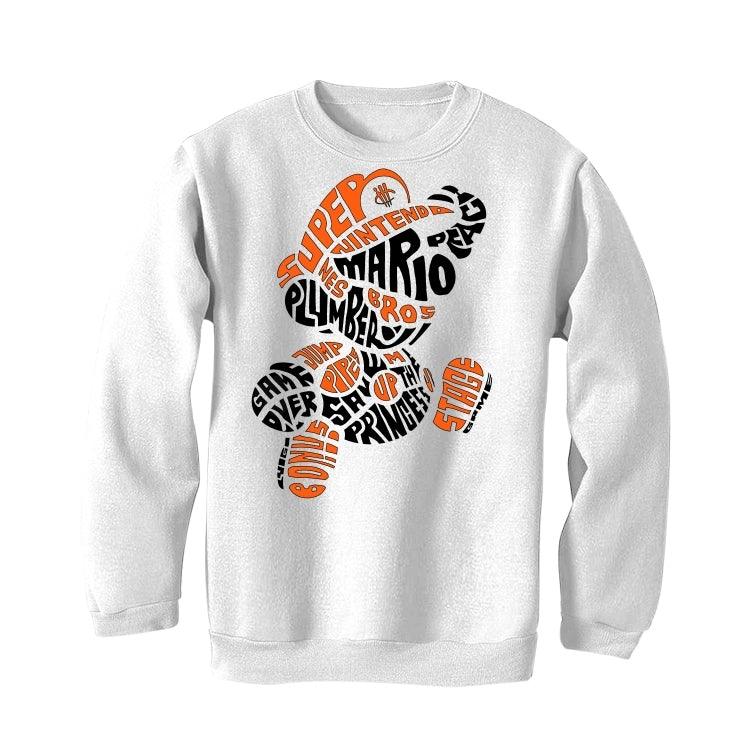 Air Jordan RETRO 1 (Orange black) 2019 White T-Shirt (Mario bro’s ) - illCurrency Sneaker Matching Apparel