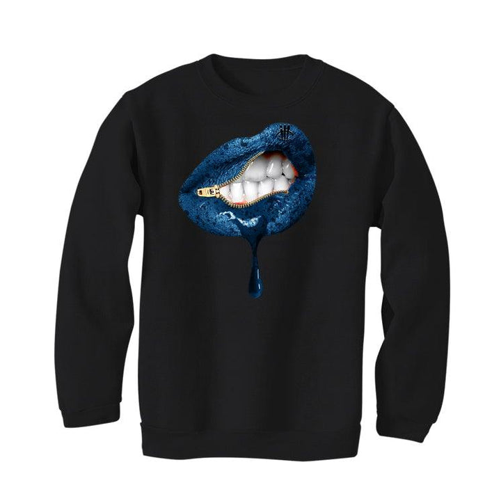 Air Jordan 5 “Racer Blue” Black T-Shirt (LIPS UNSEALED) - illCurrency Sneaker Matching Apparel