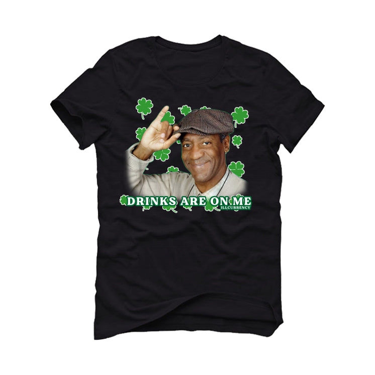 St. Pattys Collection Black T-Shirt (Drinks are on me)