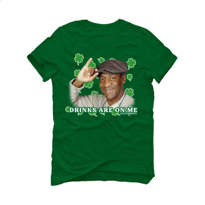 St. Pattys Collection Pine Green T-Shirt (Drinks are on me)