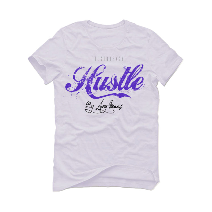Air Jordan 5 “Concord” White T-Shirt (Hustle By Any Means)