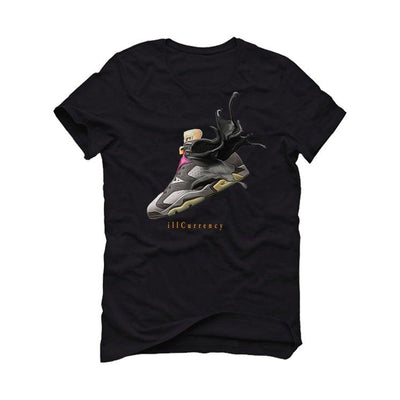 Air Jordan 6 “Bordeaux” 2021 Black T-Shirt (SPLASH 6) - illCurrency Sneaker Matching Apparel