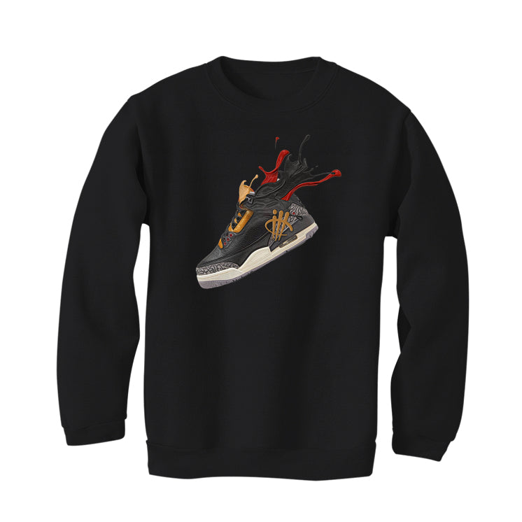 Air Jordan 3 "Black Gold" 2022 Black T-Shirt (SPLASH 3)