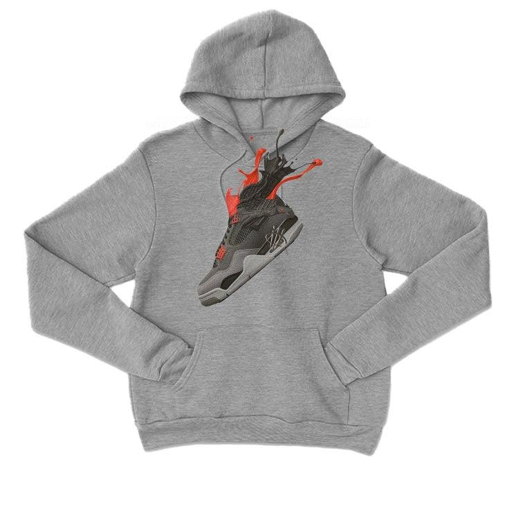 Air Jordan 4 “Infrared” Grey T-Shirt (SPLASH 4) - illCurrency Sneaker Matching Apparel