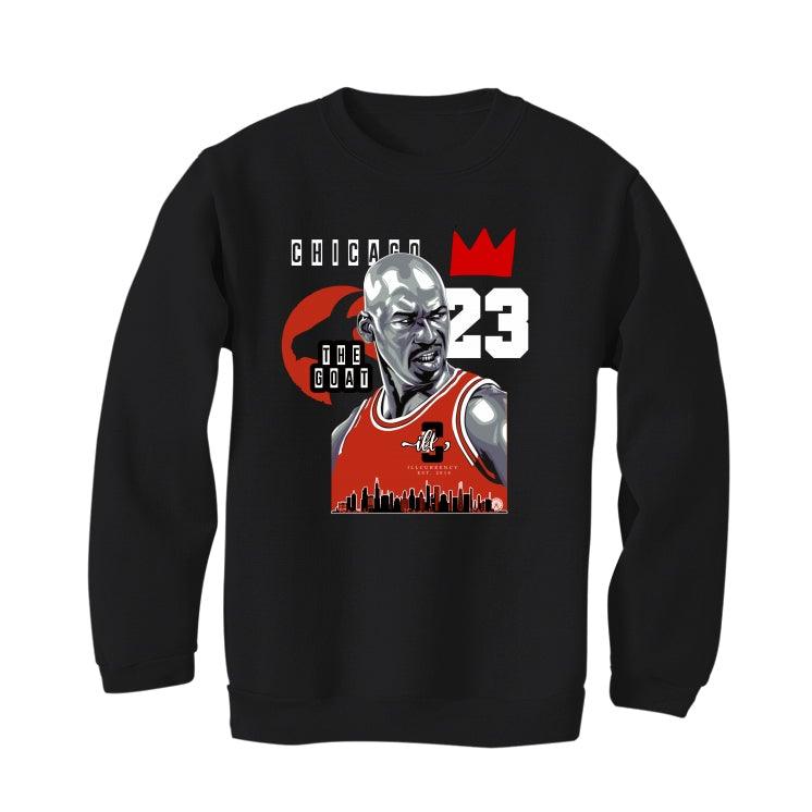 Air Jordan 4 “Red Thunder” Black T-Shirt (The Goat) - illCurrency Sneaker Matching Apparel