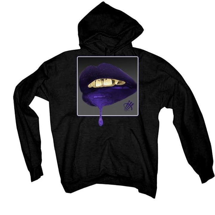 Jordan 12 Retro Black Dark Concord Black T-Shirt (lipstick) - illCurrency Sneaker Matching Apparel