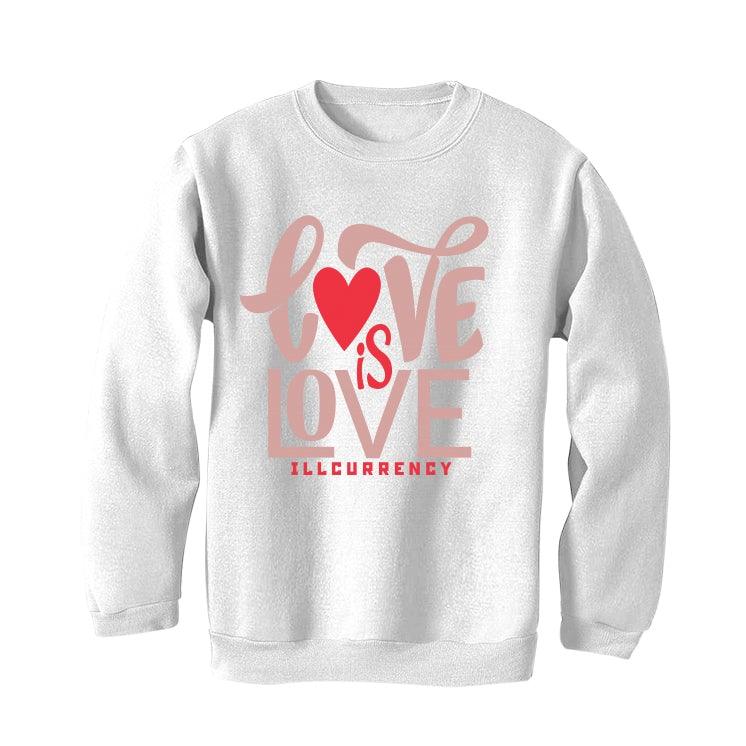 Air Jordan 3 “Rust Pink” 2021 White T-Shirt (love is love) - illCurrency Sneaker Matching Apparel