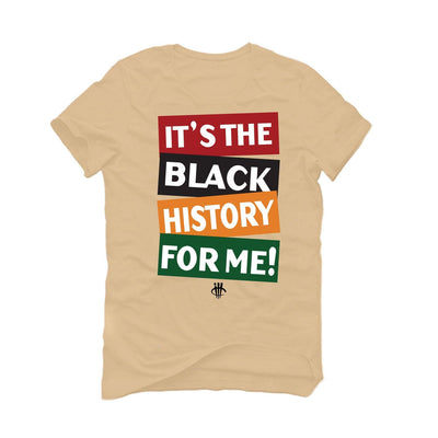 Jordan 2 Retro Black History Month Tan T-Shirt (history for me) - illCurrency Sneaker Matching Apparel