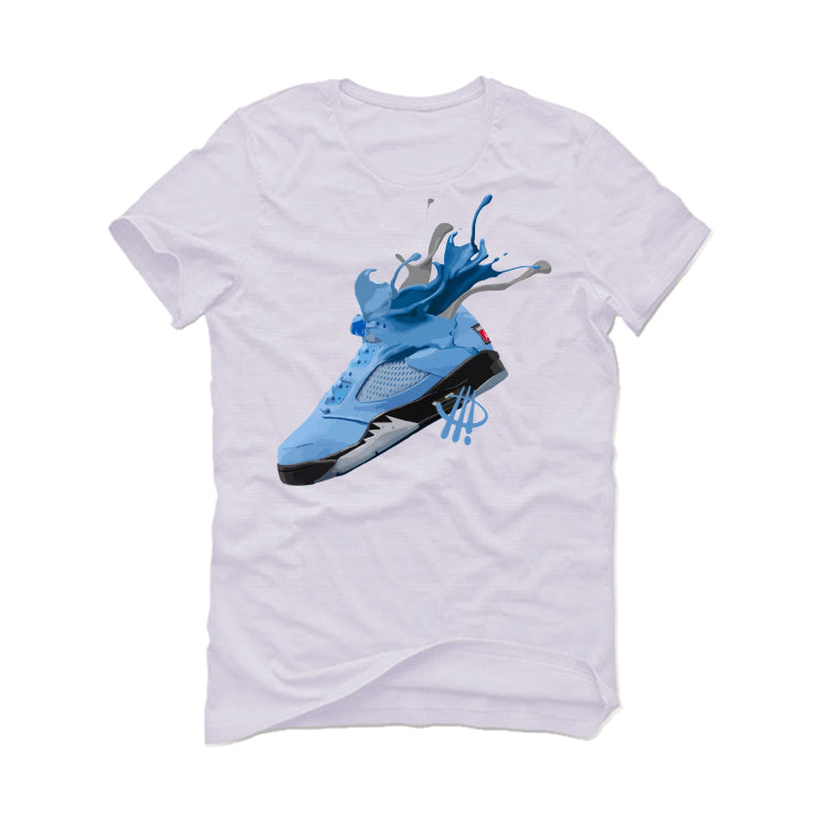 Air Jordan 5 “UNC” | illcurrency White T-Shirt (SPLASH)