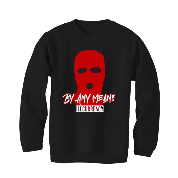 Air Jordan 4 “Red Thunder” Black T-Shirt (By Any Means) - illCurrency Sneaker Matching Apparel