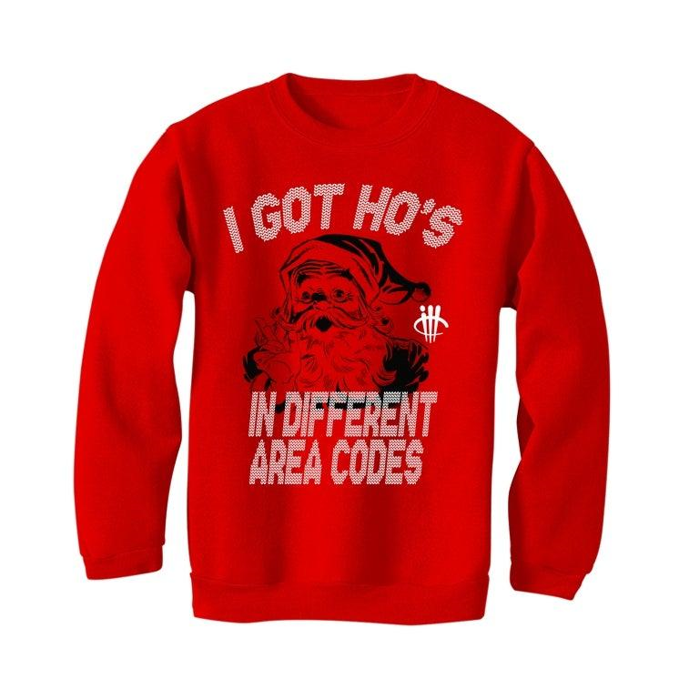 CHRISTMAS UGLY SWEATERS Red sweater (I GOT HO'S) - illCurrency Sneaker Matching Apparel