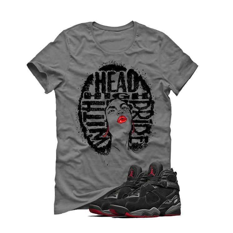 Air Jordan 8 Cement Bred Grey T (HEAD HIGH)