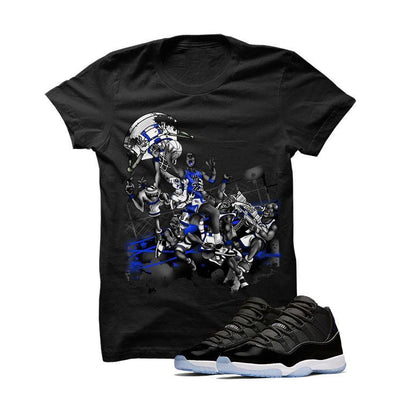 Jordan 11 Space Jam Black T Shirt (Alien Attack)