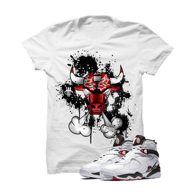 Jordan 8 Alternate White T Shirt (Iron Bull)