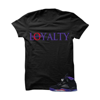 Jordan 5 Gs Raptors Black T Shirt (Loyalty)