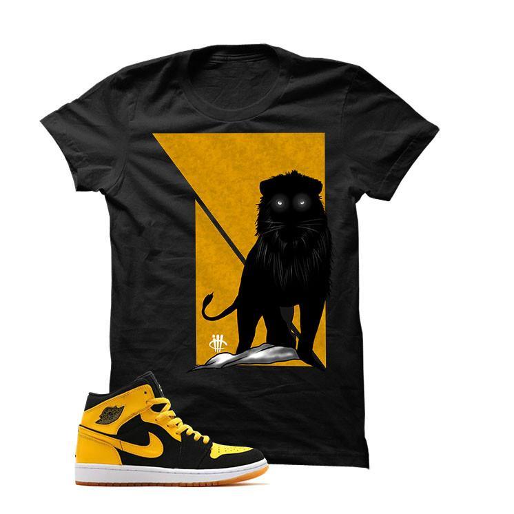 Jordan 1 Mid New Love Black T Shirt (Lion)