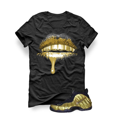 Nike Air Foamposite Pro Metallic Gold Black T (Lips)