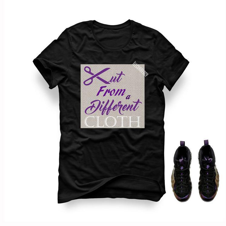Foamposite One Eggplant Black T Shirt (Cut from a different cloth)