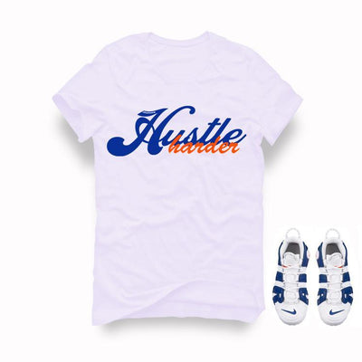 Nike Air More Uptempo Knicks White T Shirt (Hustle Harder)